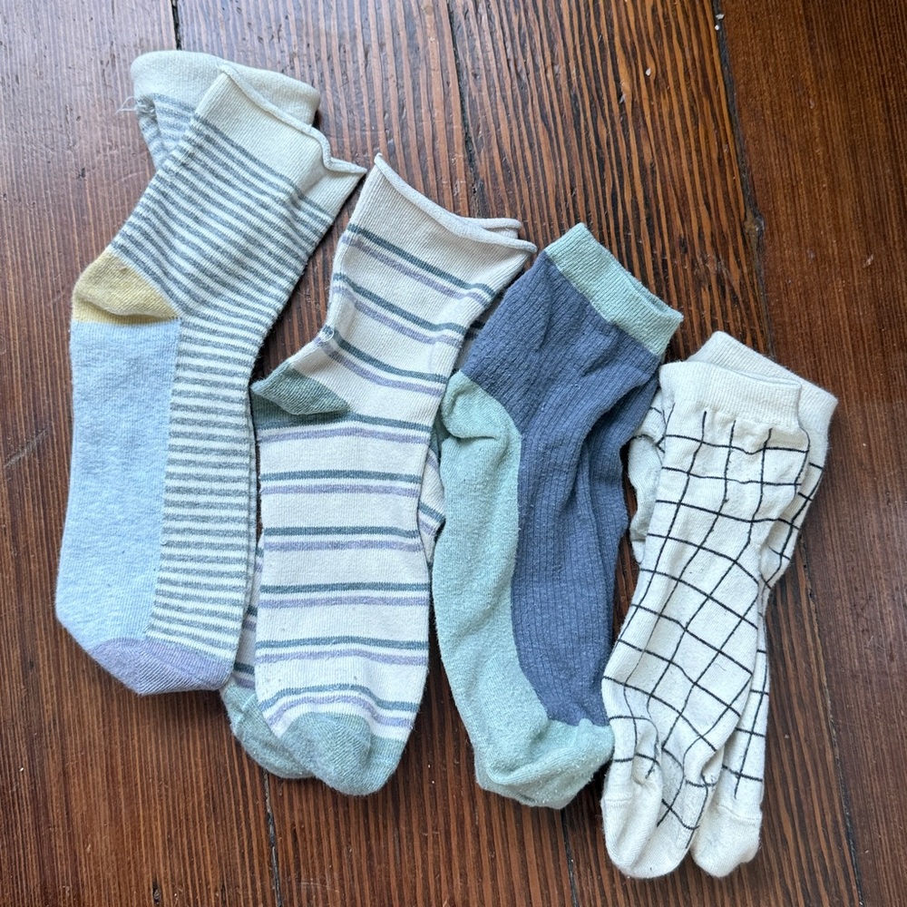Assorted Striped and Patterned Socks